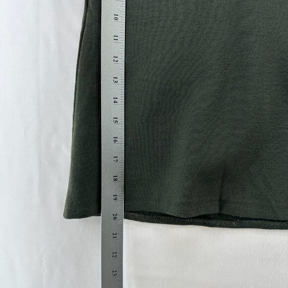 Preview Collection Skirt Size 4 Pure New Wool Pencil Mini Olive Green VTG - Picture 7 of 7
